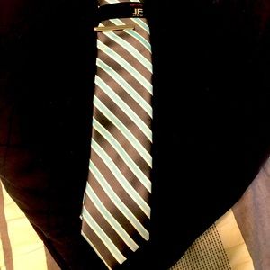 J.Ferrar - Gray and Blue Narrow Tie